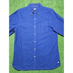Land's End Sail Rigger Oxford Button Down Shirt Navy Men's Medium